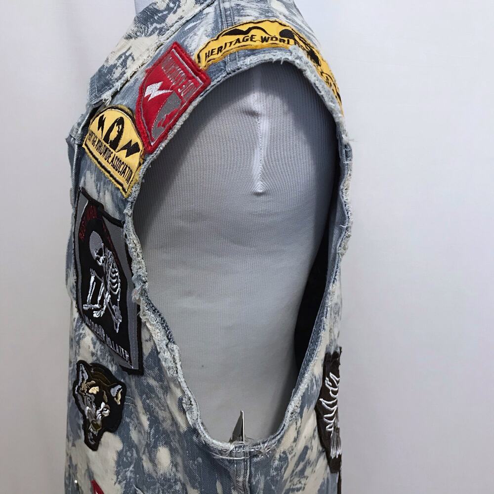 Heritage by America NWT Vest Jean Jacket Men 3X - Picture 9 of 14